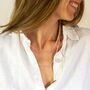 Rose Quartz And Sterling Silver Long Beaded Necklace, thumbnail 1 of 10