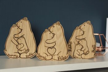 Personalised Bear Family Wooden Puzzle – Custom Family Keepsake Gift, 9 of 9
