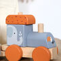 Animal Wooden Train Toy With Personalised Bag, thumbnail 3 of 4