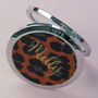Personalised Silver And Leather Compact Mirror, thumbnail 2 of 10