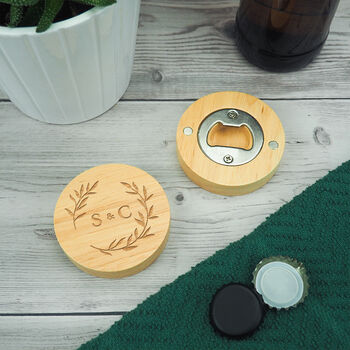 Personalised Couples Initial Bottle Opener, 6 of 6