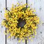 Vibrant Yellow Bloom Spring Wreath, thumbnail 6 of 7