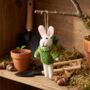 Handmade Ronnie The Rabbit Hanging Easter Decoration, thumbnail 3 of 3