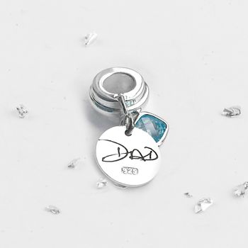 Ashes Memorial Charm With Infinity Knot And Gem, 4 of 11