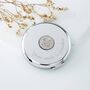 70th Birthday 1955 Sixpence Coin Compact Mirror, thumbnail 1 of 8