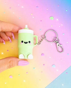 Tumbler Clicker Fidget Keychain With Articulated Legs, 6 of 8