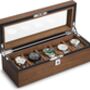 Five Grid Wooden Watch Storage Case Holder Box, thumbnail 3 of 6