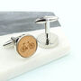 Personalised Carved Wooden Bicycle Cufflinks, thumbnail 2 of 10