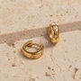 Sparkle Star Gold Vermeil Plated Huggie Hoops, thumbnail 4 of 8