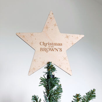 Personalised Family Christmas Tree Topper, 2 of 6
