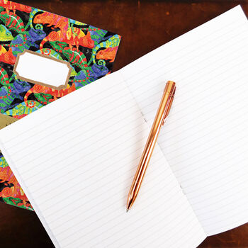 Camouflage Of Chameleons Lined And Plain Notebook Set, 5 of 7