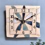 Large Numbers Blue Daisy Wall Clock, thumbnail 1 of 6