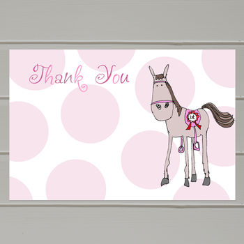 Personalised Pony Children's Party Invitations, 2 of 2
