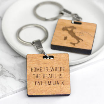 Set Of Two Personalised Our Journey Keyrings, 2 of 2