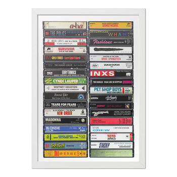 80s Music, 1980s Anthems, Personalised '80s Gift, 6 of 9