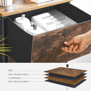 Chest Of Drawers Bedroom Fabric Drawers Storage Unit, 8 of 9