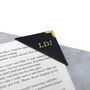 Handmade Personalised Initial Leather Corner Bookmark, thumbnail 2 of 7