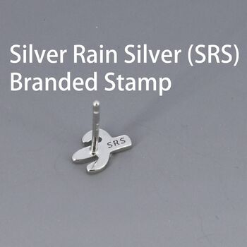 Tiny Cactus Stud Earrings In Sterling Silver, 7 of 12
