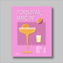 Pornstar Martini Cocktail Print Four Colour Options, thumbnail 4 of 8