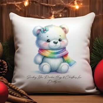 Sentimental Winter Teddy Bear Cushion Gift Collection, 7 of 11