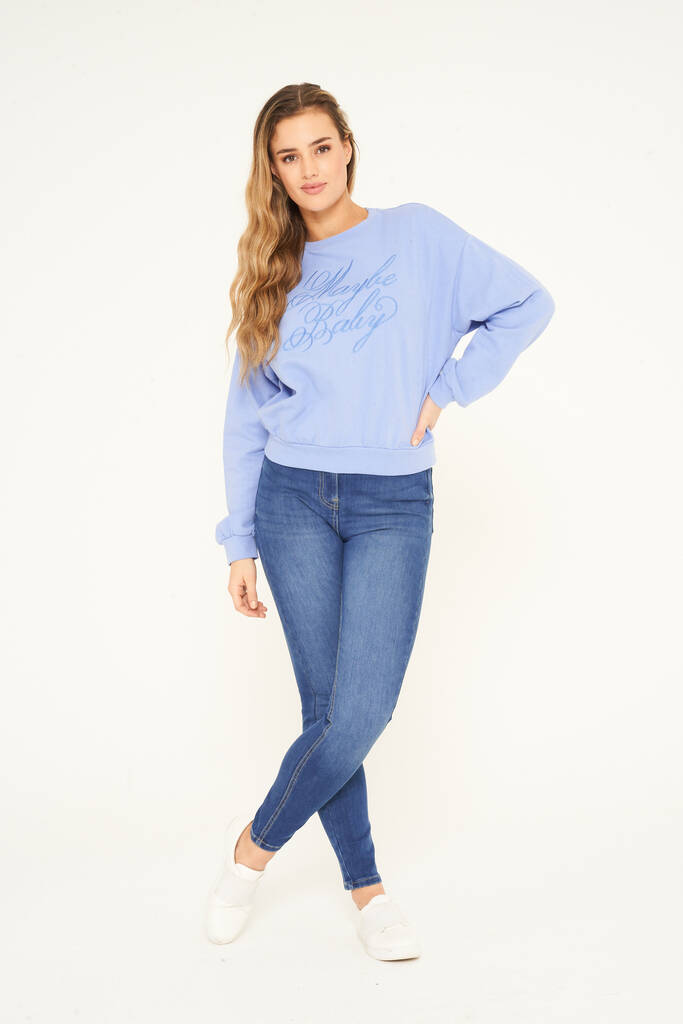 Maybe Baby Jumper In Blue By Gatsbylady London