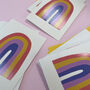 Colourful Full Rainbow Blank Card Set, thumbnail 3 of 4