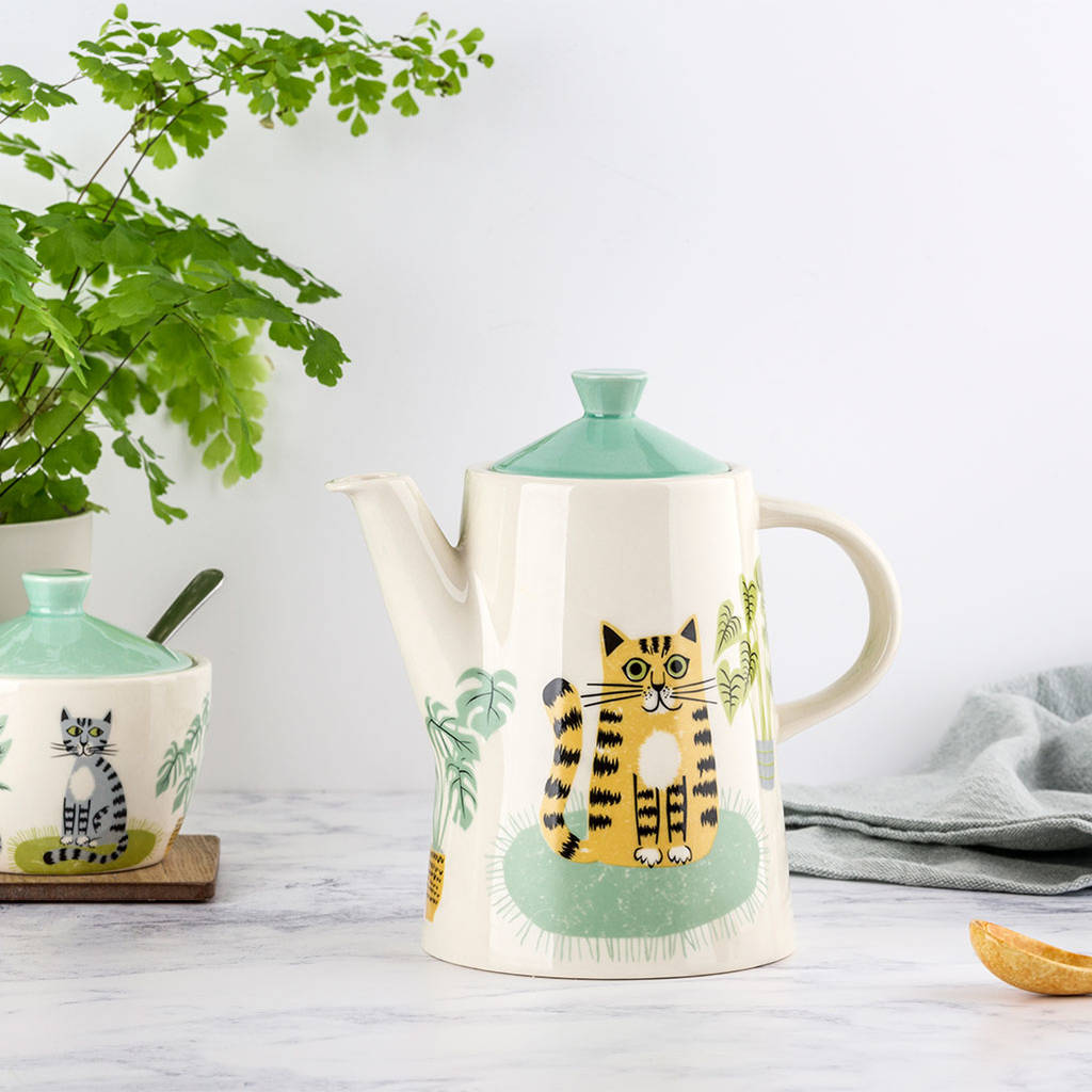 Handmade Ceramic Cat Teapot, 1 of 4