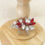 White And Red Christmas Hair Comb, thumbnail 5 of 5