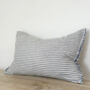 Navy And White Stripe Cushion Cover 50 X 30cm, thumbnail 3 of 4