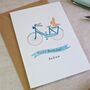 Blue Bicycle Happy Birthday Card, thumbnail 6 of 6
