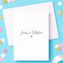 Personalised Couples Names Wedding Card, thumbnail 2 of 5