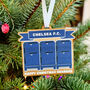 Personalised Football Or Rugby Ground Christmas Tree Decoration, thumbnail 1 of 8