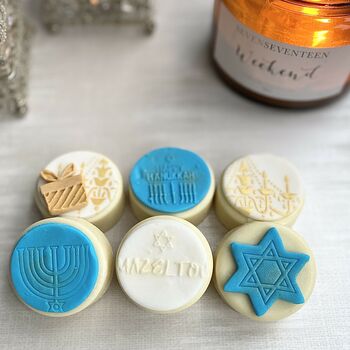 Personalised Hanukkah Chocolate Coated Oreo Gift, 7 of 9