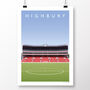 Arsenal Fc Highbury Clock End Poster, thumbnail 2 of 8