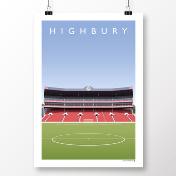 Arsenal Fc Highbury Clock End Poster, 2 of 8