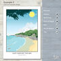 Design Your Own Coastlines Travel Poster Print, thumbnail 6 of 10