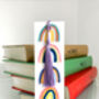 Personalised Rainbow Pattern Luxury Handmade Bookmark, thumbnail 1 of 6