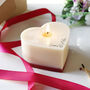 Anniversary Scented Heart Shaped Recycled Candle, thumbnail 1 of 11