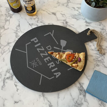 Personalised Pizzeria Slate Pizza Board Gift, 4 of 5