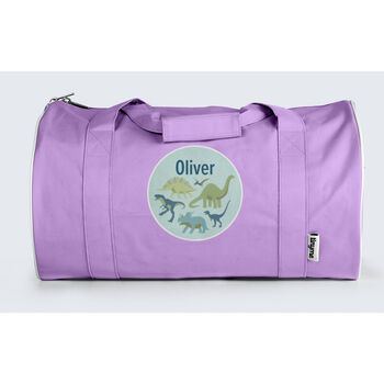 Personalised Dinosaurs Design Kids Duffle Bag, 7 of 9