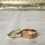 Bark Textured Solid Gold Wedding Rings 5mm+, thumbnail 7 of 7