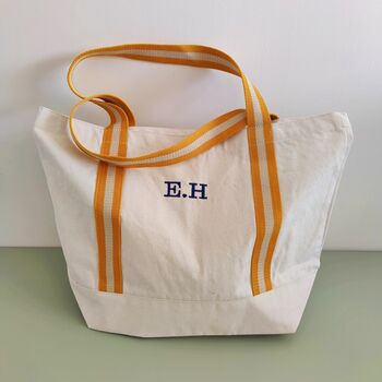 Personalised Organic Cotton Tote Shopper Bag, 5 of 9