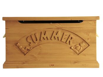 Solid Pine British Made Personalised Toy Box, 2 of 12