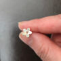 Thank You Teacher Gift Sterling Silver Flower And Leaf Mismatched Earrings, thumbnail 7 of 12