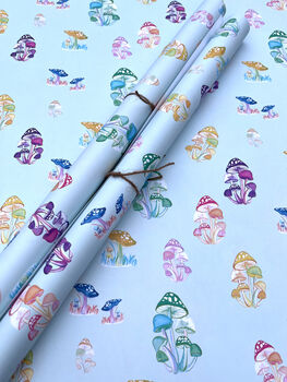 Mushroom Wrapping Paper, 6 of 9
