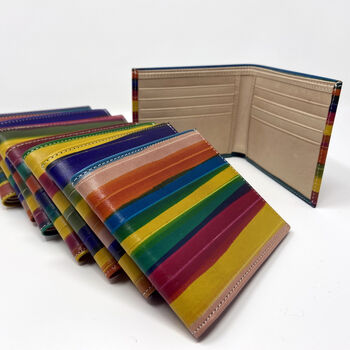 Personalised Leather Wallet, 3rd Wedding Anniversary Gift, 5 of 7