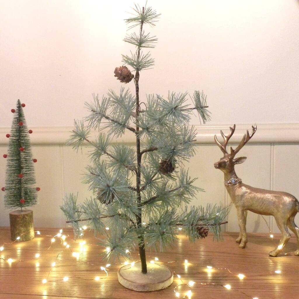 Mini Glitter Christmas Trees Table Decoration By Bunting & Barrow