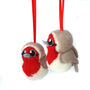 Needle Felted Robin Christmas Decoration, thumbnail 3 of 8