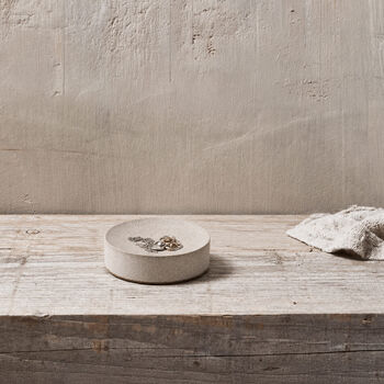 Modern Handmade Geometric Stoneware Trinket Ring Dish, 4 of 6