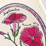 Personalised Birth Flower Print, thumbnail 3 of 9